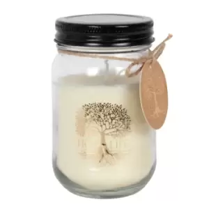 image of 7x12cm Gold Tree Candle Jar