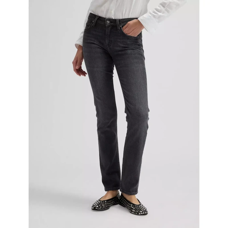 Image of Lee Straight Jeans For Her Lee Elly Noir Female 28x31