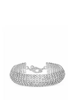 image of Mood Silver Crystal Diamante Bracelet