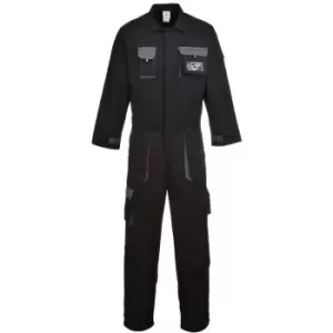 image of Portwest TX15BKRL - sz L Portwest Texo Contrast Coverall - Black - Black