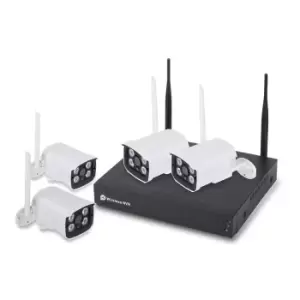 image of ENER-J WiFi Nvr Kit(8Ch Wireless Nvr+4Pc Wireless Camera) 2.0Mp-1080P White