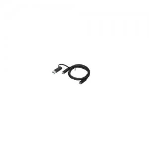 Image of Lenovo 4X90U90618 1m 3.2 Gen 1 (3.1 Gen 1) USB A/USB C Black USB Cable