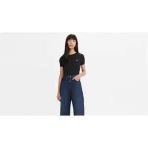 Image of Levis Ribbed Baby T Shirt - Black