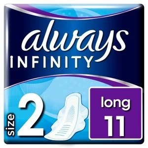 image of Always Infinity Long Plus with wings Sanitary Pad 11PK