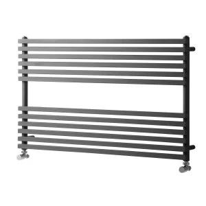 Image of Towelrads Oxfordshire Horizontal Towel Rail Radiator - Anthracite 600x1000