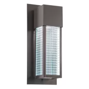 Image of Outdoor IP44 Wall Light Architectural Bronze LED GU10 7W