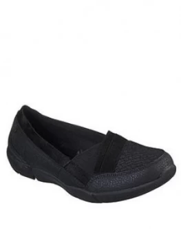 image of Skechers Be-Lux Gore Slip On Plimsoll - Black