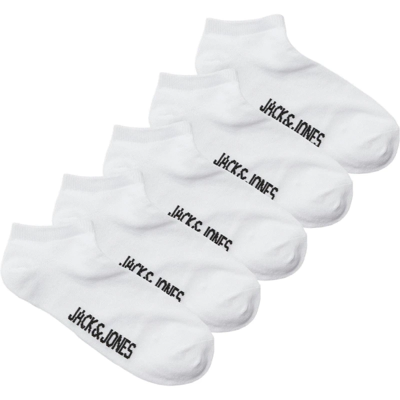 Image of Jack and Jones Dongo Socks 5-Pack Childens - White White 1 - 6