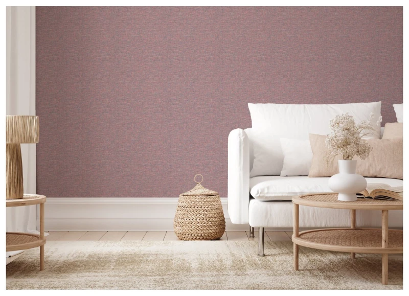 Image of Esselle Home Esselle Home Textured Weave Purple Wallpaper