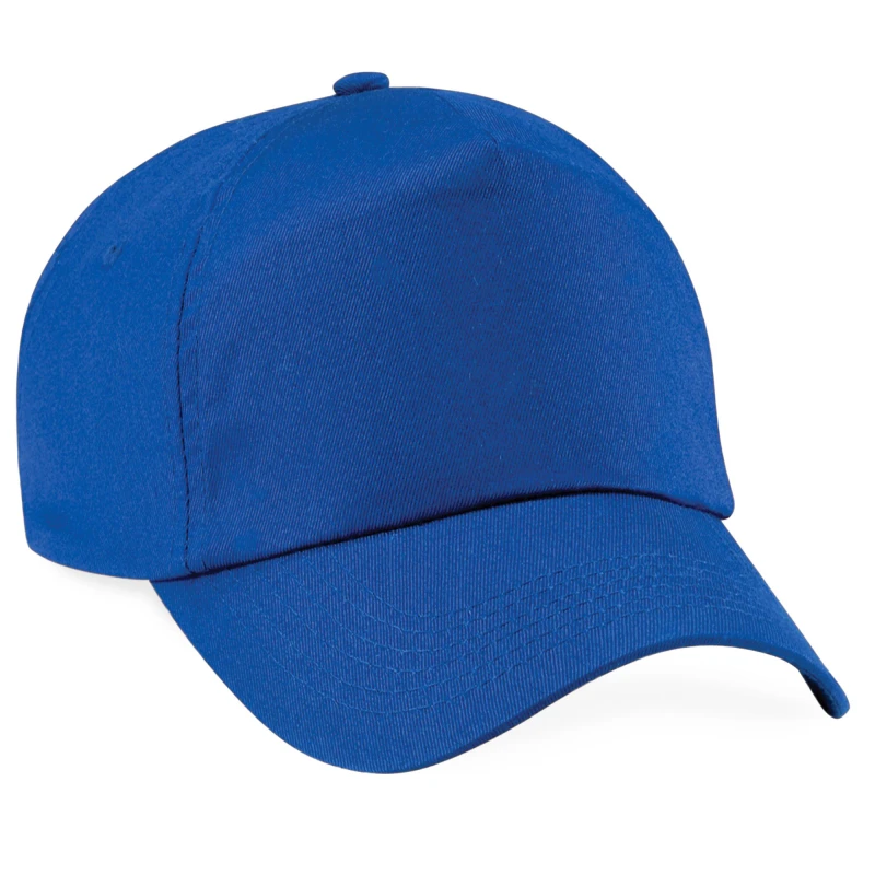Image of Beechfield Beechfield Men Plain Original 5 Panel Baseball Cap in Royal Royal One Size Male 5057520179704