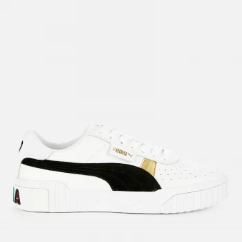 image of Puma Womens Cali Varsity Trainers - Puma White/Puma Black - UK 4