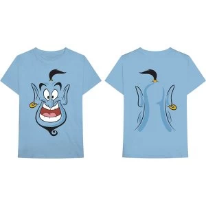Image of Disney - Aladdin Genie Unisex Large T-Shirt - Blue