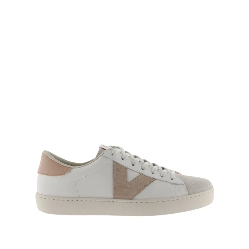 Image of Victoria Shoes Womens Berlin Piel Trainers - White Cuarzo - UK 8 / EU 41 White female ES3394CUA41