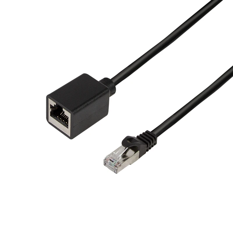 Image of LogiLink CQX033S networking cable Black 1m Cat6a S/FTP (S-STP)