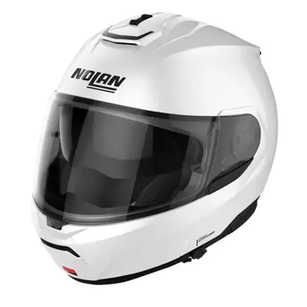 Image of Nolan N100-6 Classic N-COM 005 Metal White Modular Helmet Size XXS