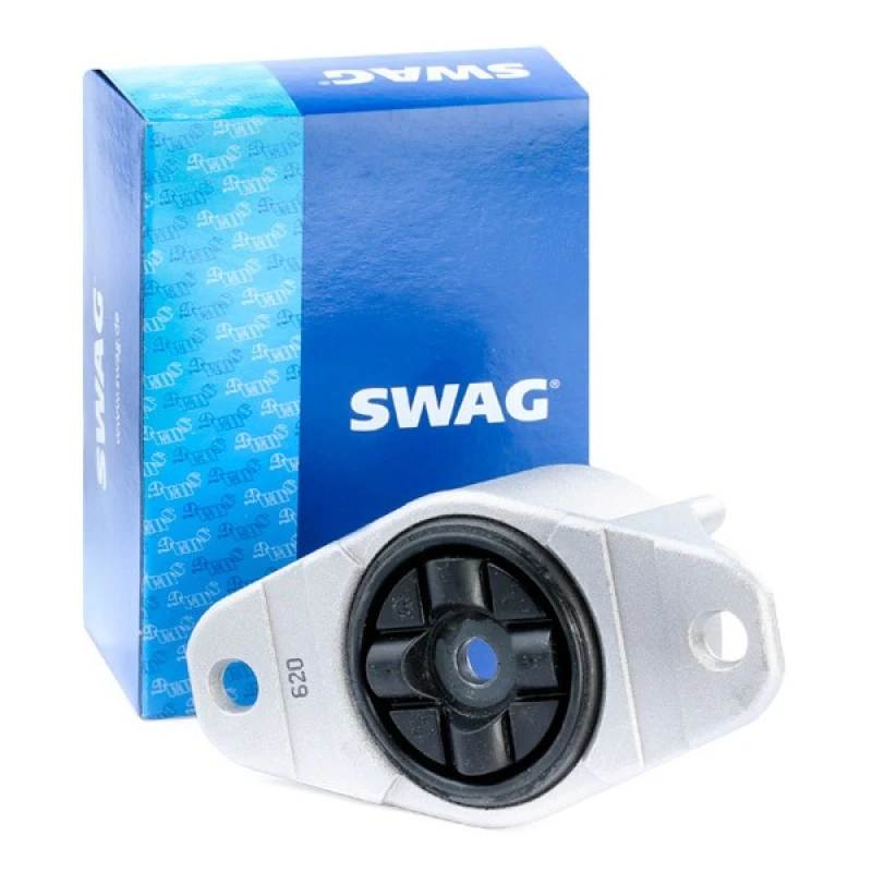 Image of SWAG 50 92 6577 Top strut mount Rear Axle, without ball bearing Aluminium Suspension Strut Support Bearing (1180)