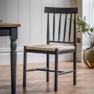 Image of Elda Set of 2 Dining Chairs Charcoal (Grey)