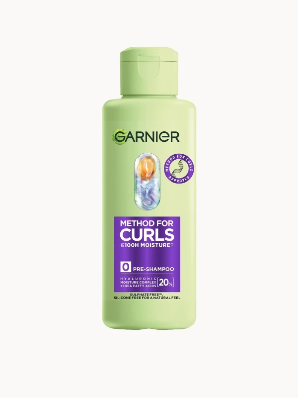 Image of Garnier Method For Curls Pre-Shampoo, up to 100H moisture and definition 200ml