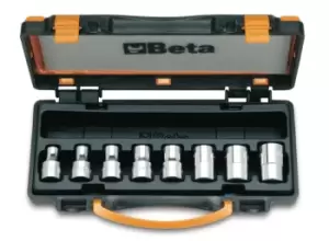 image of Beta Tools 920FTX/C8 8pc 1/2" Square Drive Torx Socket Rail Set 009200391