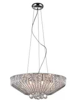 Image of Carlo 7 Light Polished Chrome Ceiling Fitting