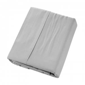 Image of DKNY Plain Dye Flat Sheet - Platinum