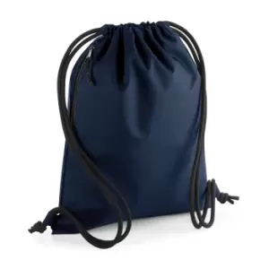 image of Bagbase Unisex Adult Recycled Drawstring Bag (One Size) (Navy)