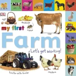 Image of tabbed board books my first farm lets get working