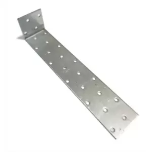 image of Moderix Strong Metal Strap Anchor Corner Brackets Galvanised - Size 40 x 200 x 4