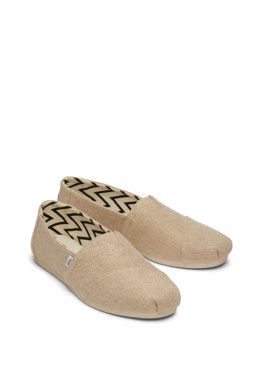 Image of TOMS Womens Alpargata' Slip On Shoes in Grey Size: 8 Grey Female 8