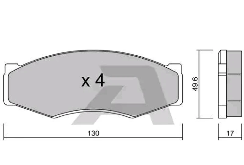Image of AISIN Brake pad set AISIN BPNI-1911