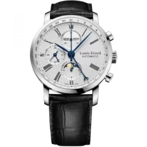 image of Mens Louis Erard Excellence Moonphase Automatic Chronograph Watch