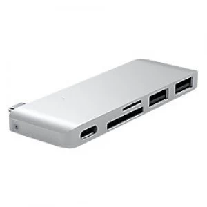 Satechi Type-C USB Passthrough Hub Silver