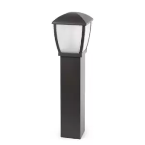 image of Wilma 1 Light Outdoor Bollard Light Dark Grey IP44, E27