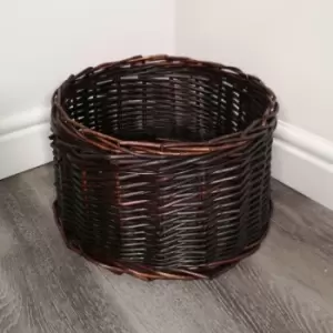 Image of Samuel Alexander - 33cm x 20cm Small Dark Brown Wicker Christmas Tree Skirt