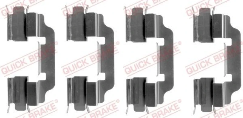 Image of QUICK BRAKE Brake pad fitting kit QUICK BRAKE 109-1601