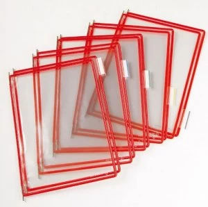 Image of Tarifold A4 Pivoting Pockets Red