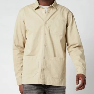 Image of Barbour International Mens Worker Overshirt - Washed Stone - M