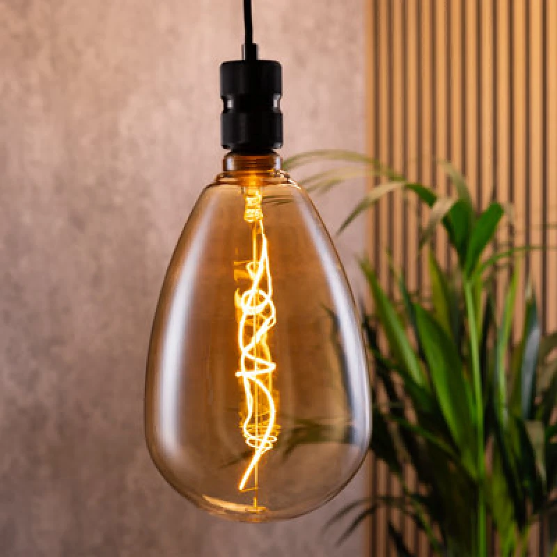 Image of Tcp Amber Twist Decorative Bulb, Warm White Glow, E27 Single Pack