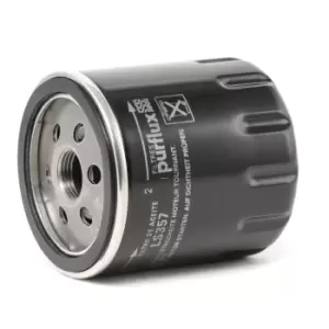 Image of PURFLUX Oil filter Spin-on Filter LS357 Engine oil filter FORD,MAZDA,VOLVO,Fiesta Mk6 Schragheck (JA8, JR8),Fiesta Mk5 Schragheck (JH1, JD1, JH3, JD3)