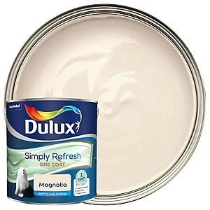 Image of Dulux Simply Refresh One Coat Magnolia Matt Emulsion Paint 2.5L