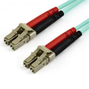 image of 15m OM3 LC LC Aqua Fiber Optical Cable