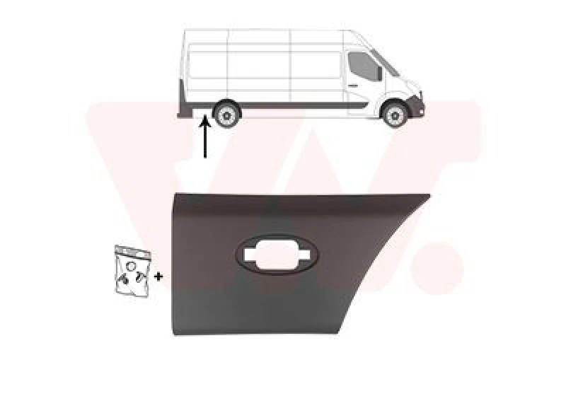 Image of VAN WEZEL Trim / Protective Strip, sidewall VAN WEZEL 3799408