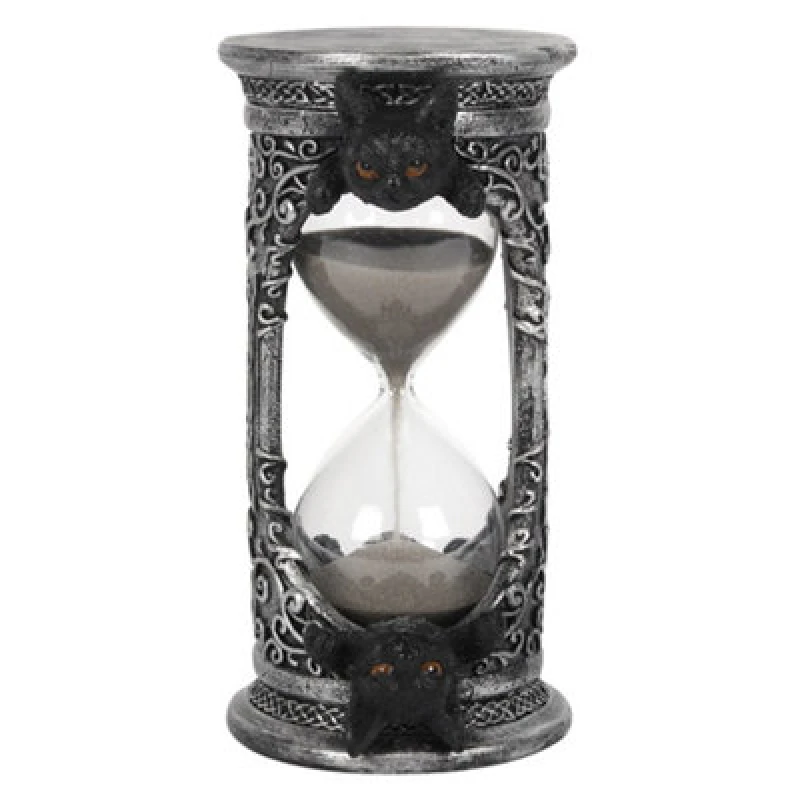 Image of Something Different Something Different Black Cat Hourglass Black One Size Unisex 5059958754638