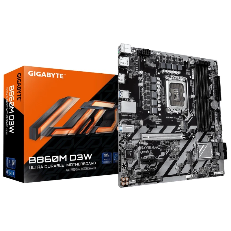 Image of Gigabyte B860M D3W LGA 1851 B860 Micro-ATX Motherboard - DDR5