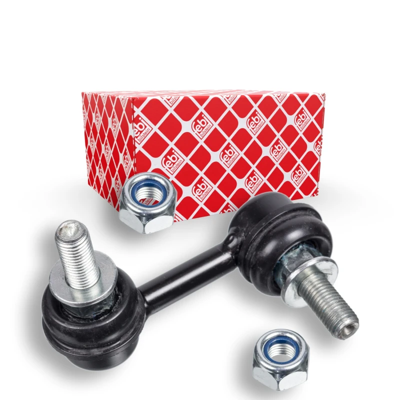 Image of FEBI BILSTEIN 21813 Anti-roll bar link OE Turbo NEW, with nuts Steel Link Stabiliser (3229)