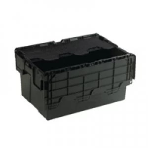 image of Slingsby Attached Lid Container 54L Black 375814