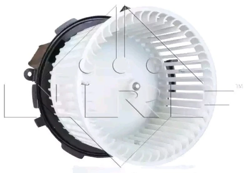 Image of NRF 34028 Blower Motor without integrated regulator Interior Blower (2669)