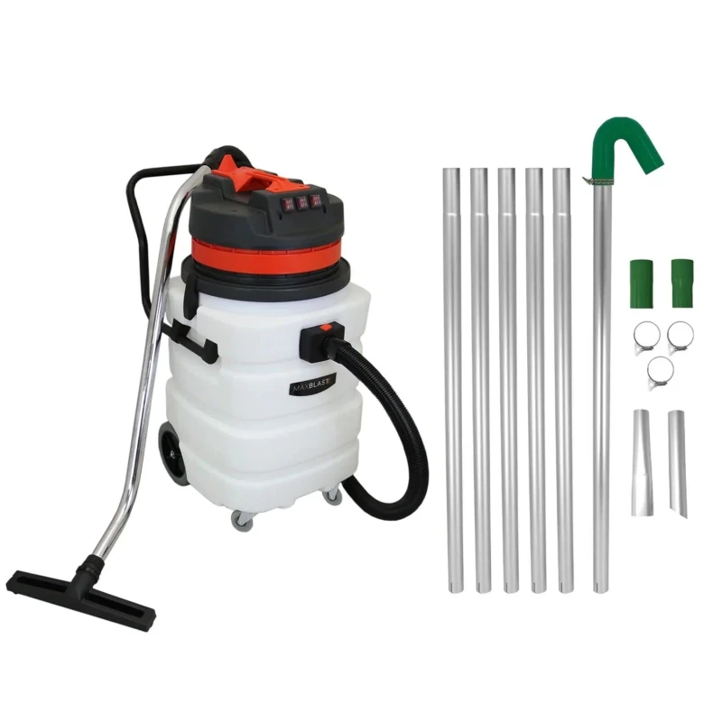 Image of Monstershop Gutter Vacuum Poles & 90L Wet & Dry Vacuum in White White Unisex