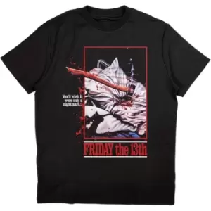 Image of Warner Bros - Friday 13th Only A Nightmare Unisex XX-Large T-Shirt - Black