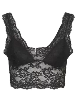 image of PIECES Lace Bra Women Black